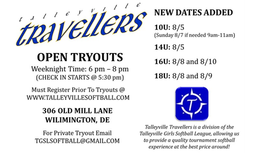 Talleyville Travellers Tryouts