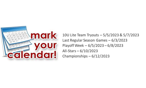 Important Dates 2023