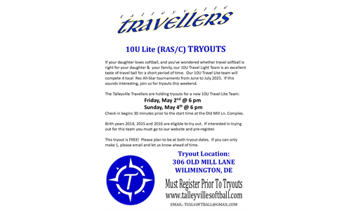 10U Lite Tryouts
