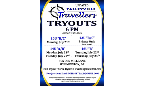 Talleyville Travellers Tryouts